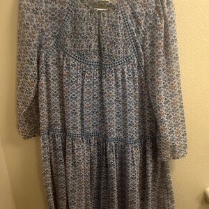 Holding Horses Blue and Brown Floral Top